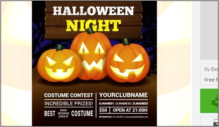 Halloween Costume Party Flyer Templates Free