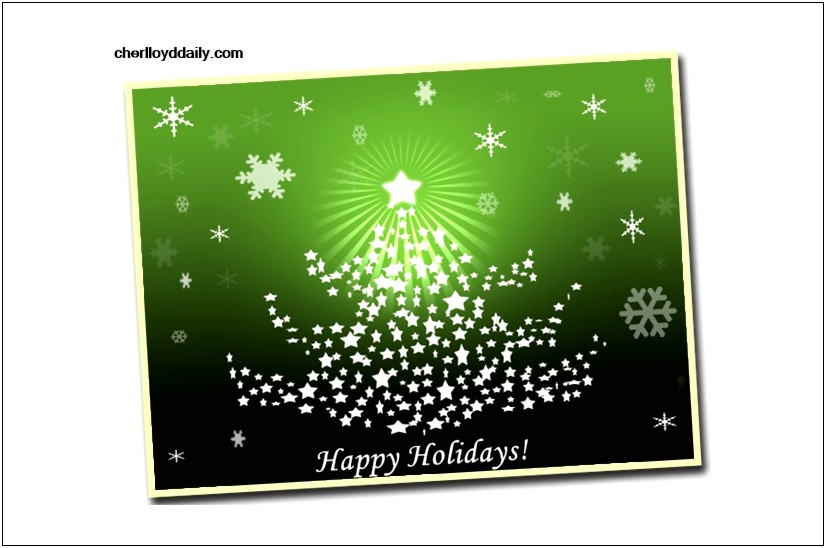 Happy Holidays Photo Card Template Free