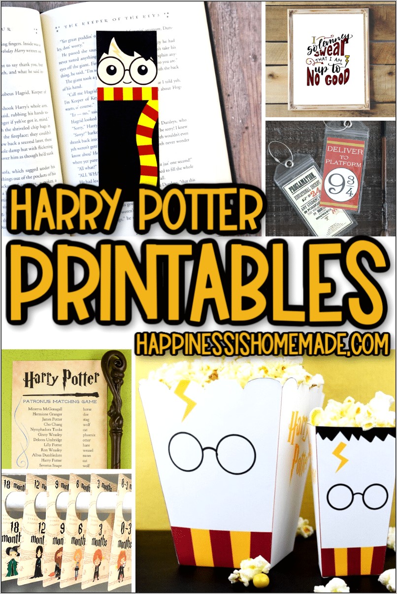 Harry Potter Birthday Invitations Free Template