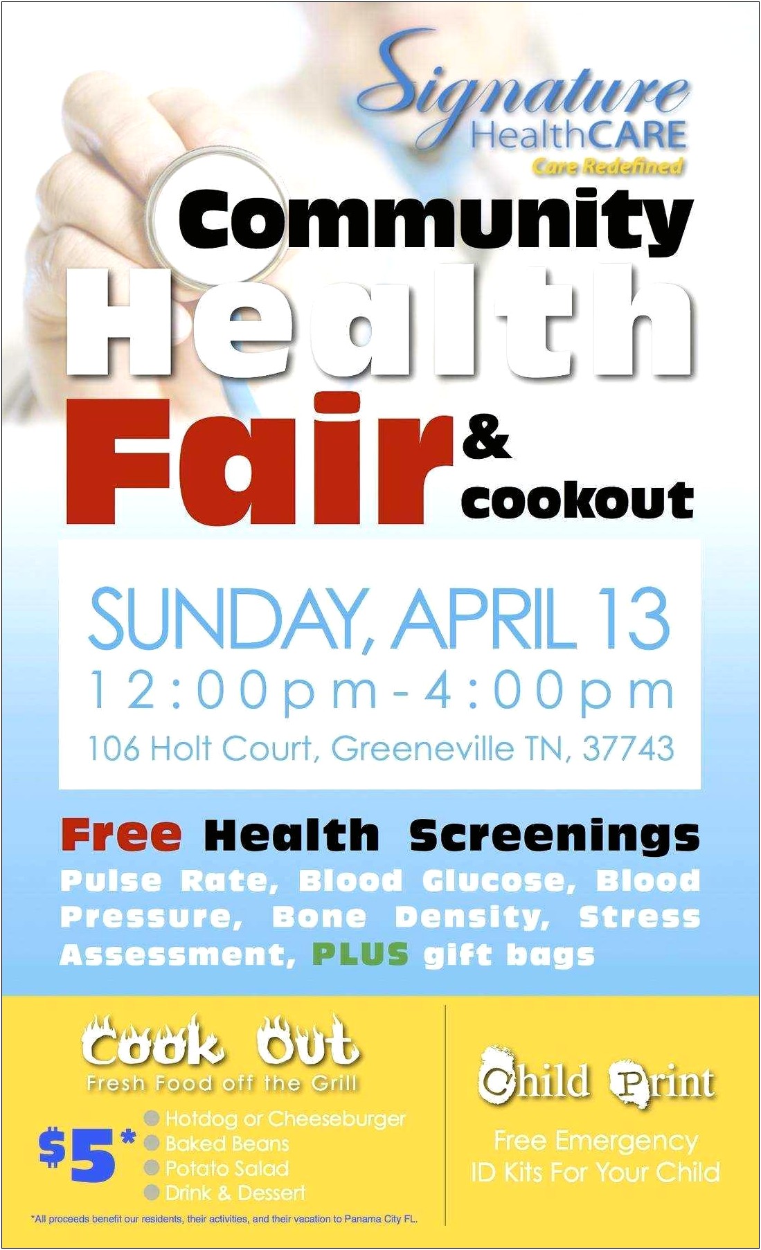 Health Fair Flyer Template Free Download