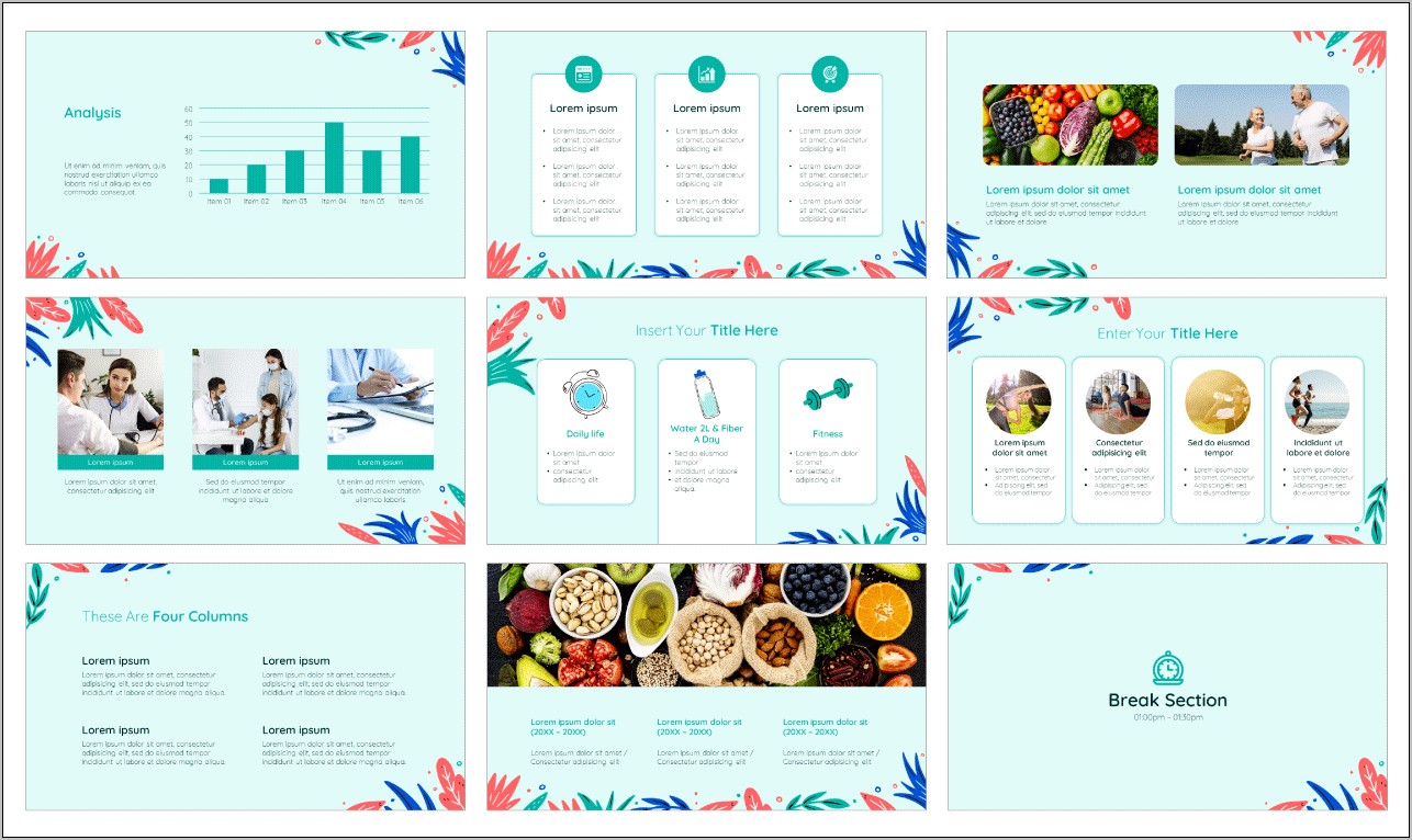 Healthy Lifestyle Powerpoint Template Free Download