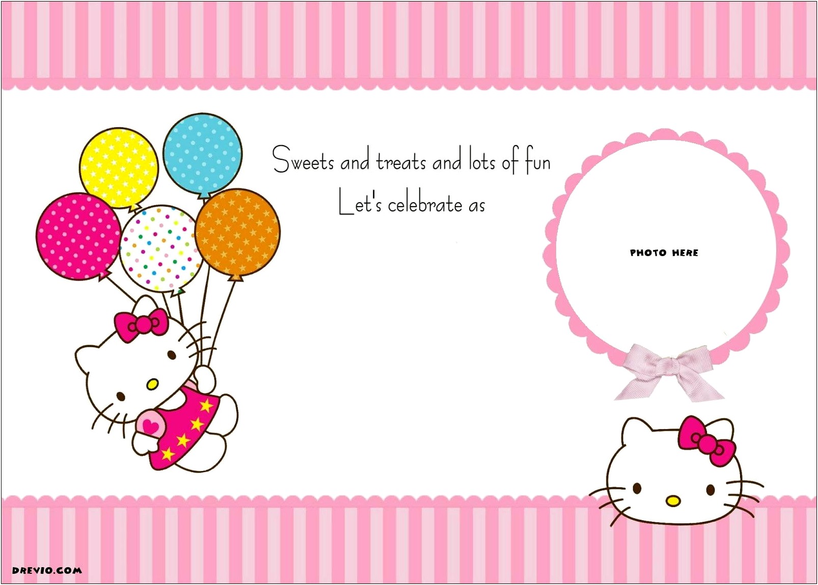 Hello Kitty Free Birthday Invitation Templates