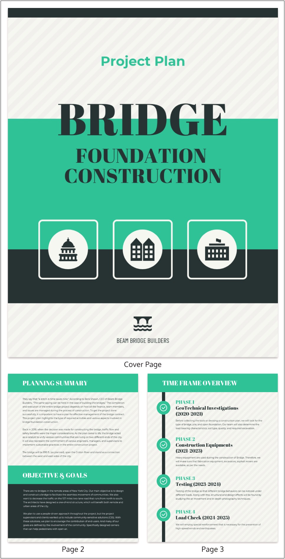 Home Construction Project Plan Template Free