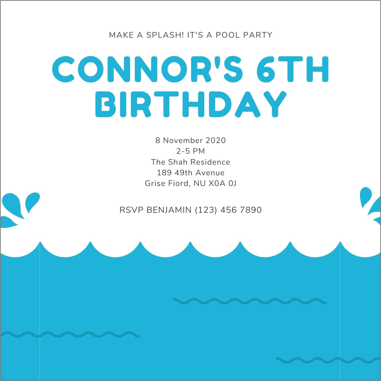 Hot Tub Party Invitation Template Free