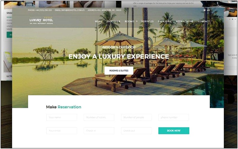 Hotel Booking Html Template Free Download