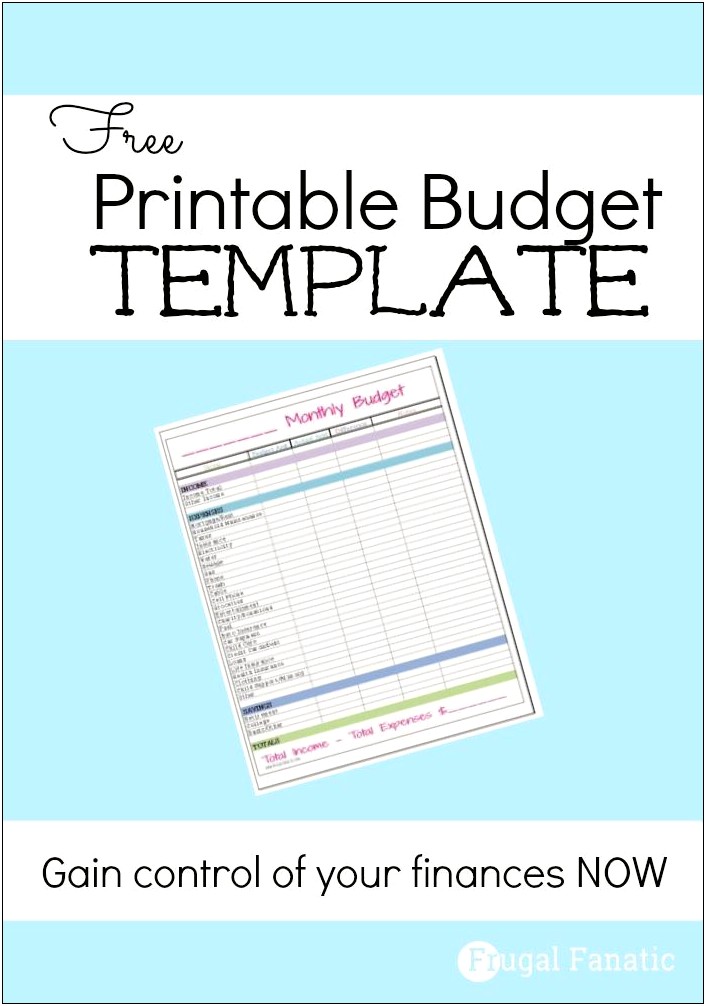 Household Budget Book Template Free Download
