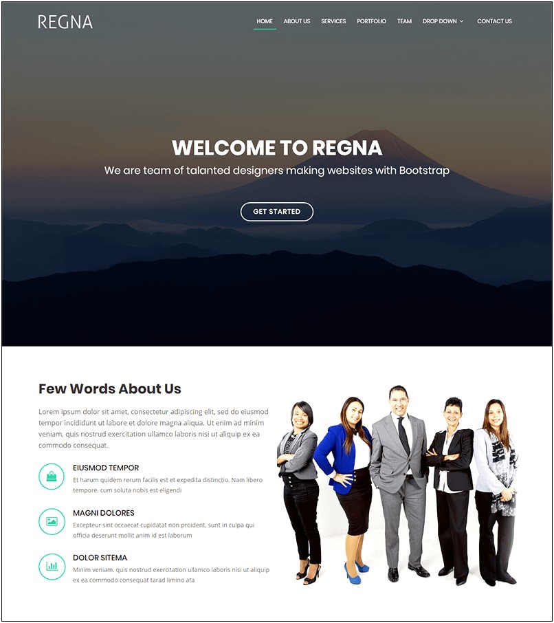 Html Css Landing Page Template Free