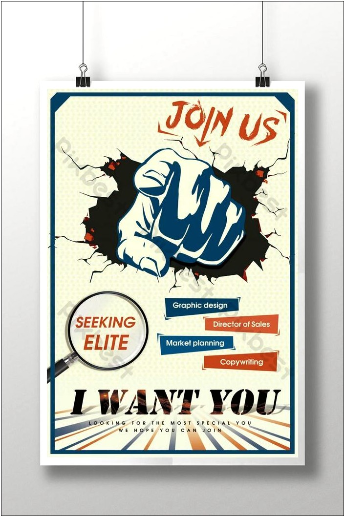 I Want You Poster Template Free