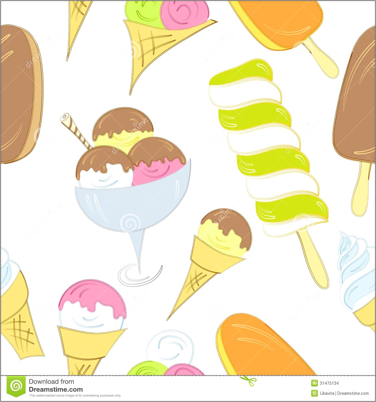 Ice Cream Powerpoint Template Free Download