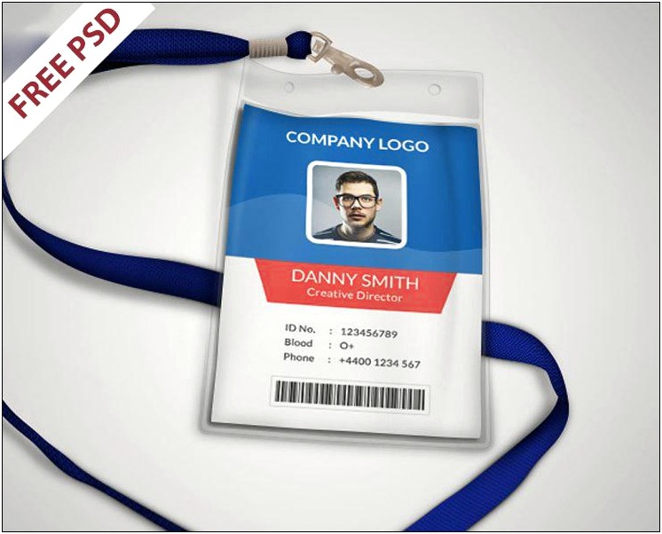Identity Card Template Psd Free Download