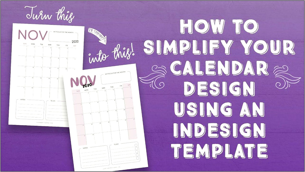 Indesign 2020 Calendar Templates Free Download