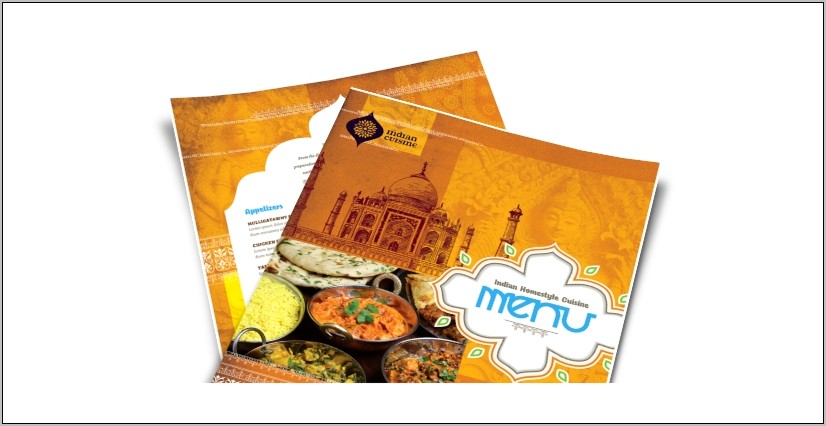 Indian Food Menu Template Free Download