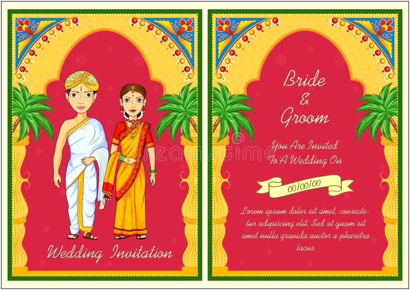 Indian Traditional Wedding Invitations Templates Free