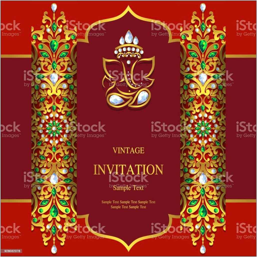 Indian Wedding Card Templates Online Free