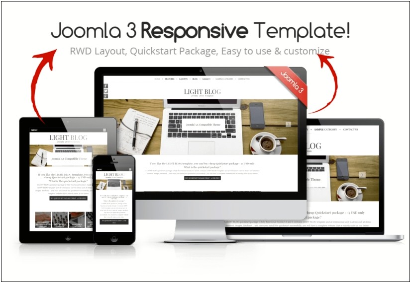 Joomla Responsive Template Quickstart Free Download