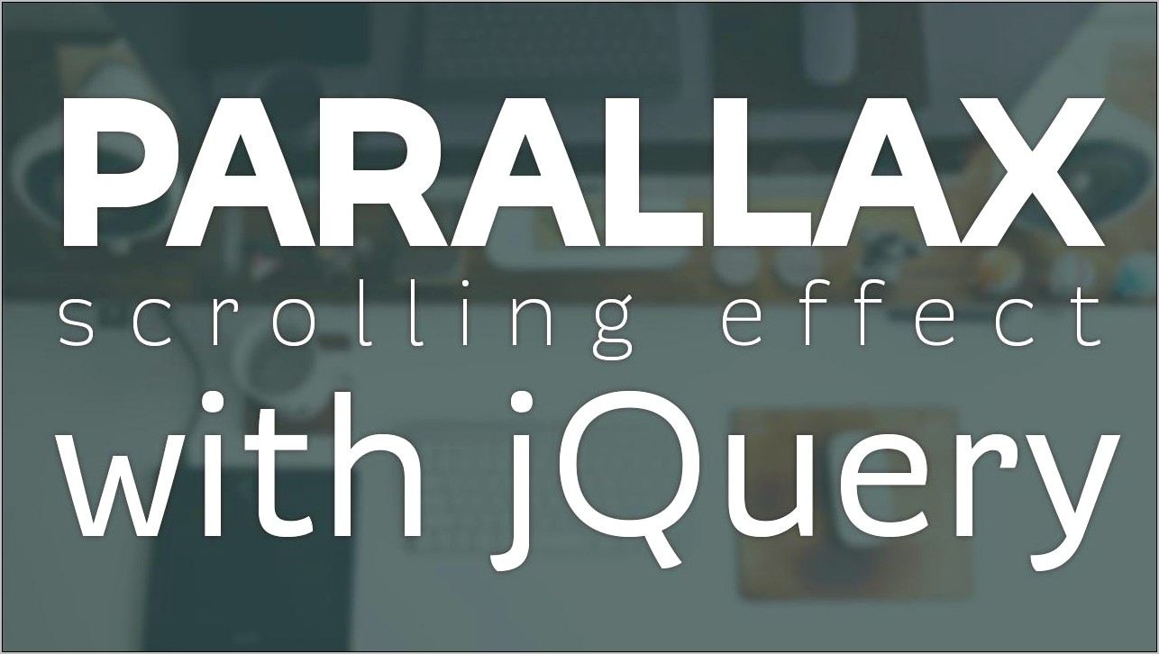 Jquery Parallax Scrolling Template Free Download