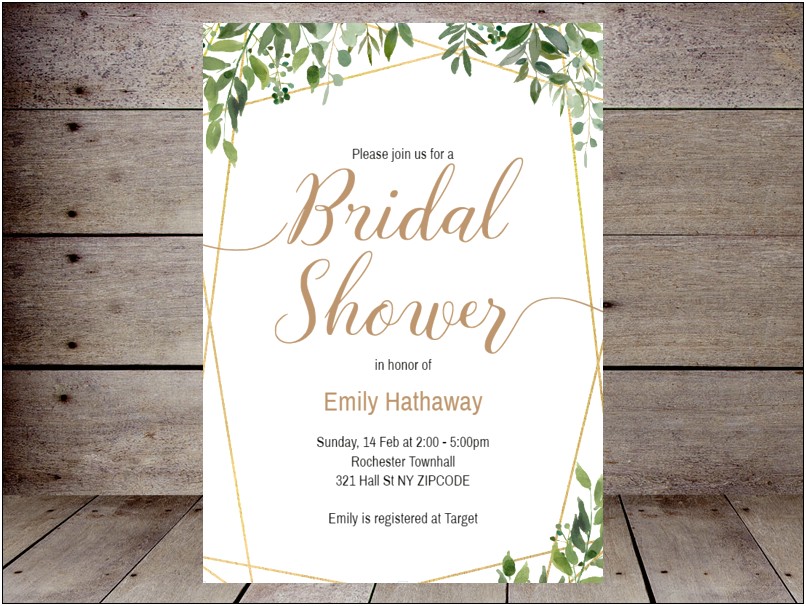 Kitchen Bridal Shower Invitations Templates Free