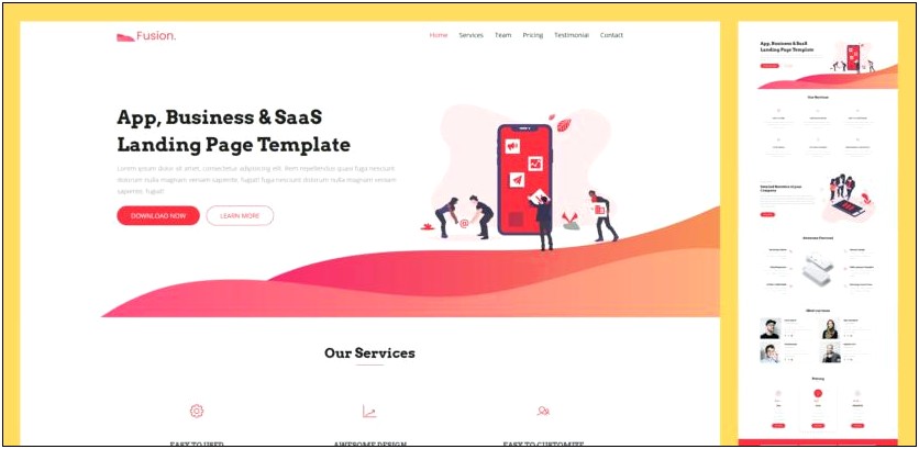 Landing Page Html5 Template Free Download
