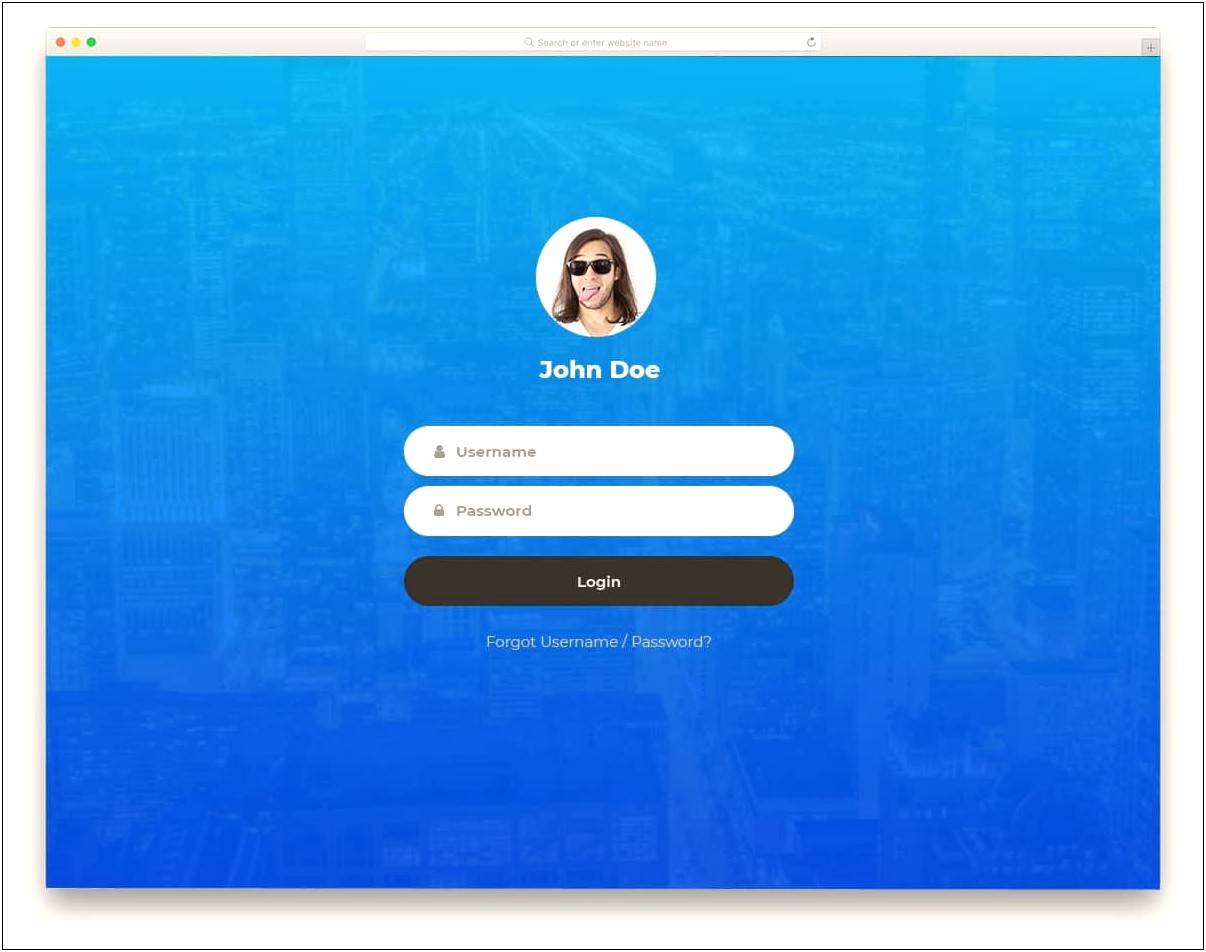 Login And Signup Template Free Download