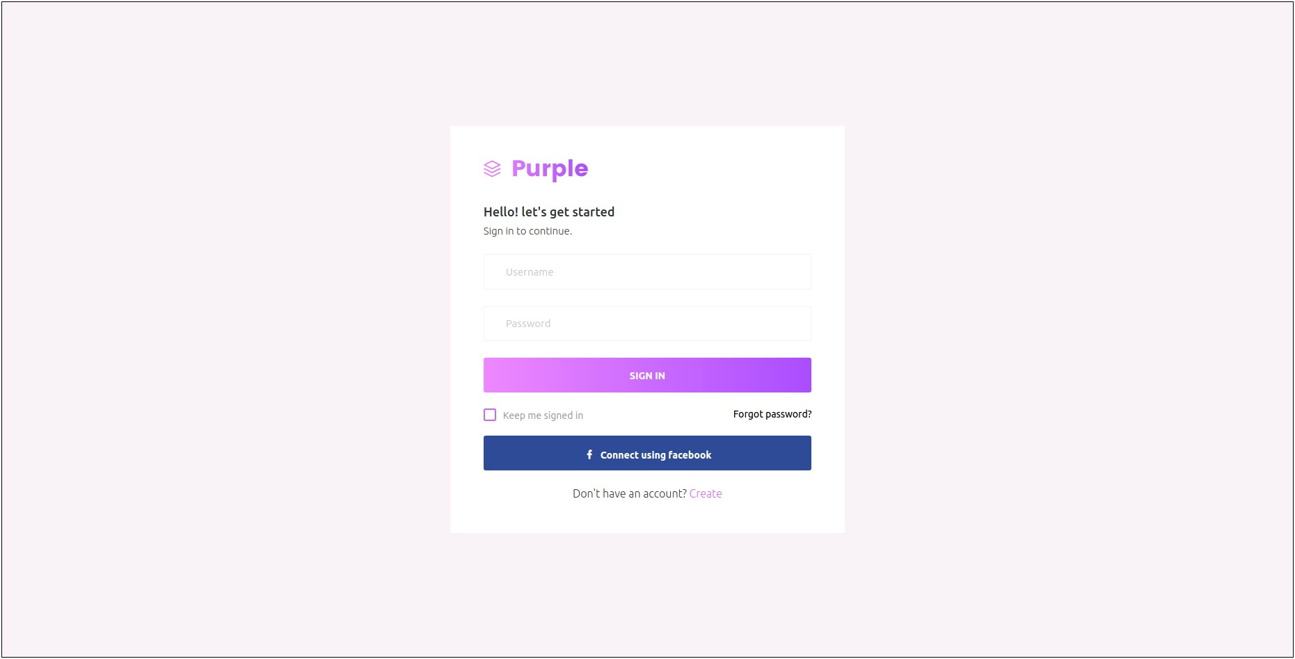 Login Form Bootstrap Template Free Download