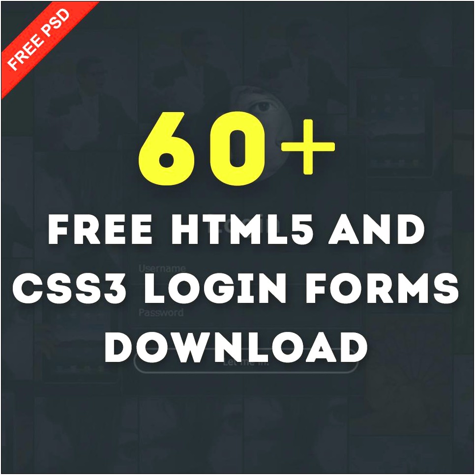 Login Form Html5 Css3 Template Free