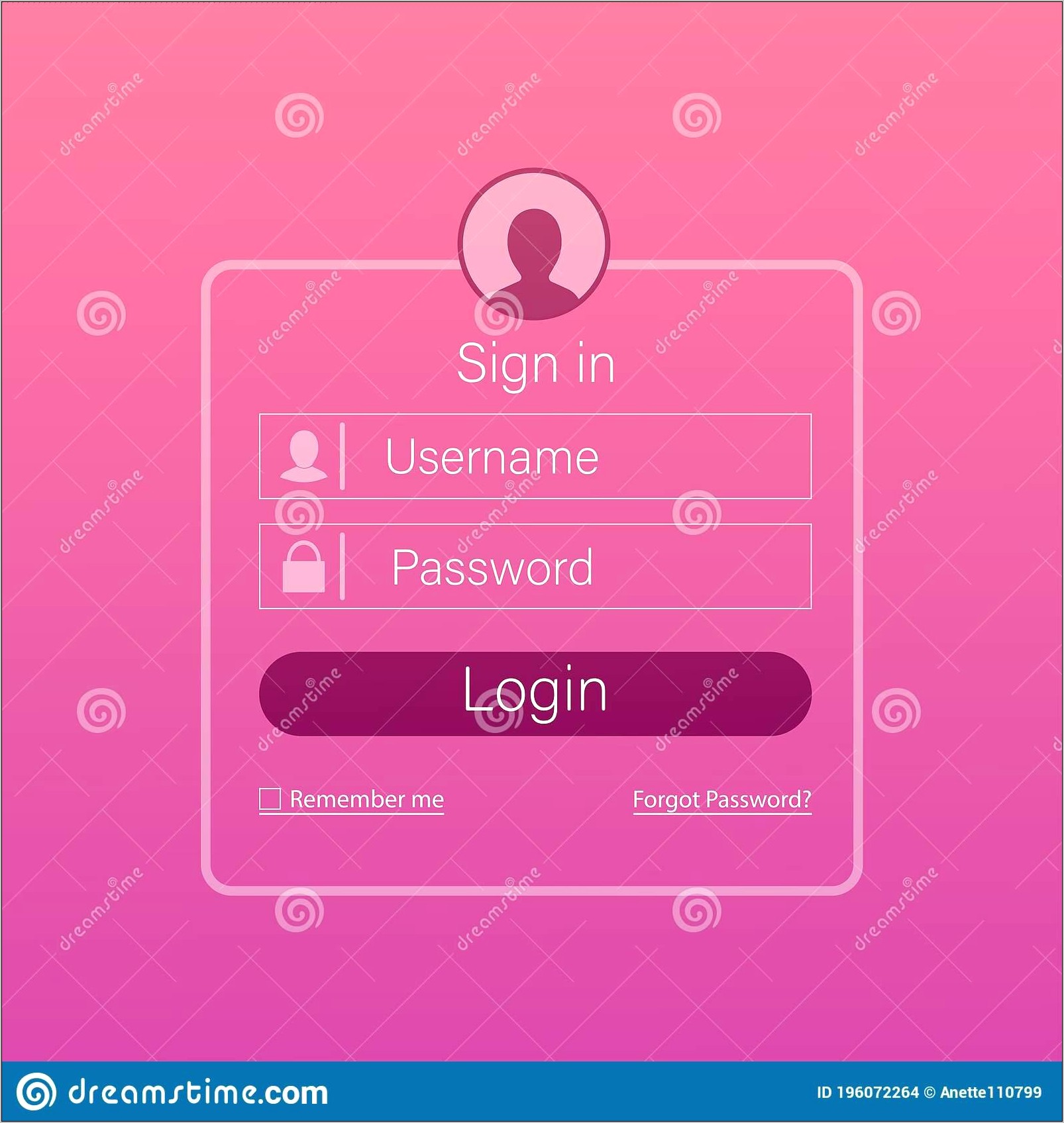 Login Web Page Template Free Download