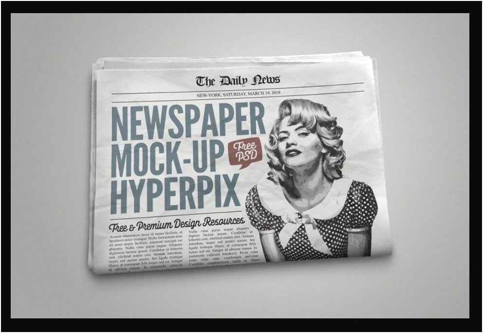 Make Your Own Newspaper Template Free