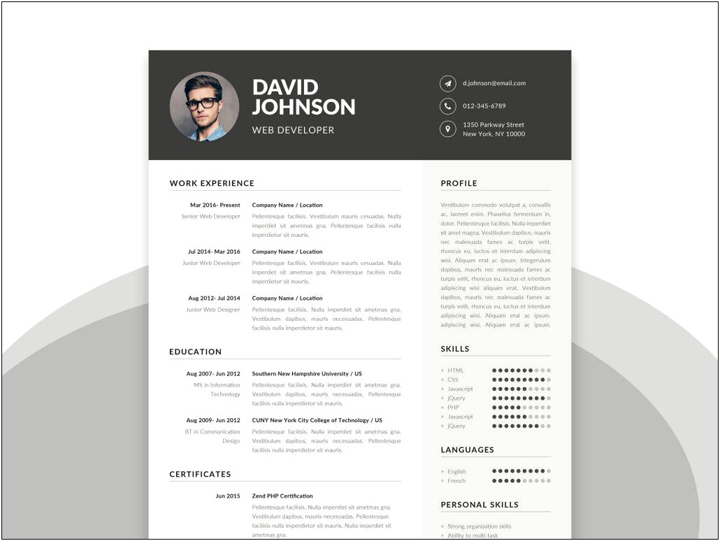 Medical Cv Template Word Free Download