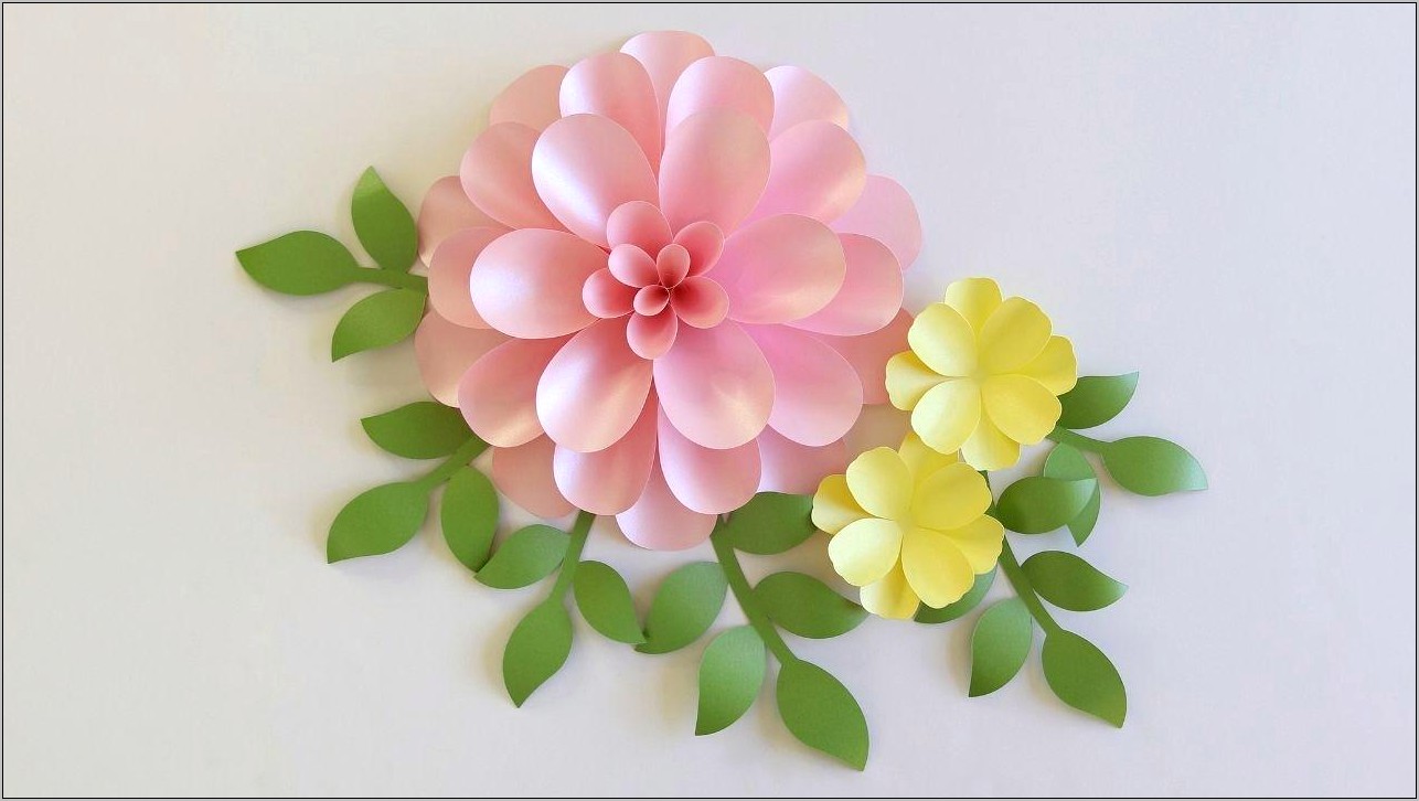 Medium Size Paper Flower Template Free
