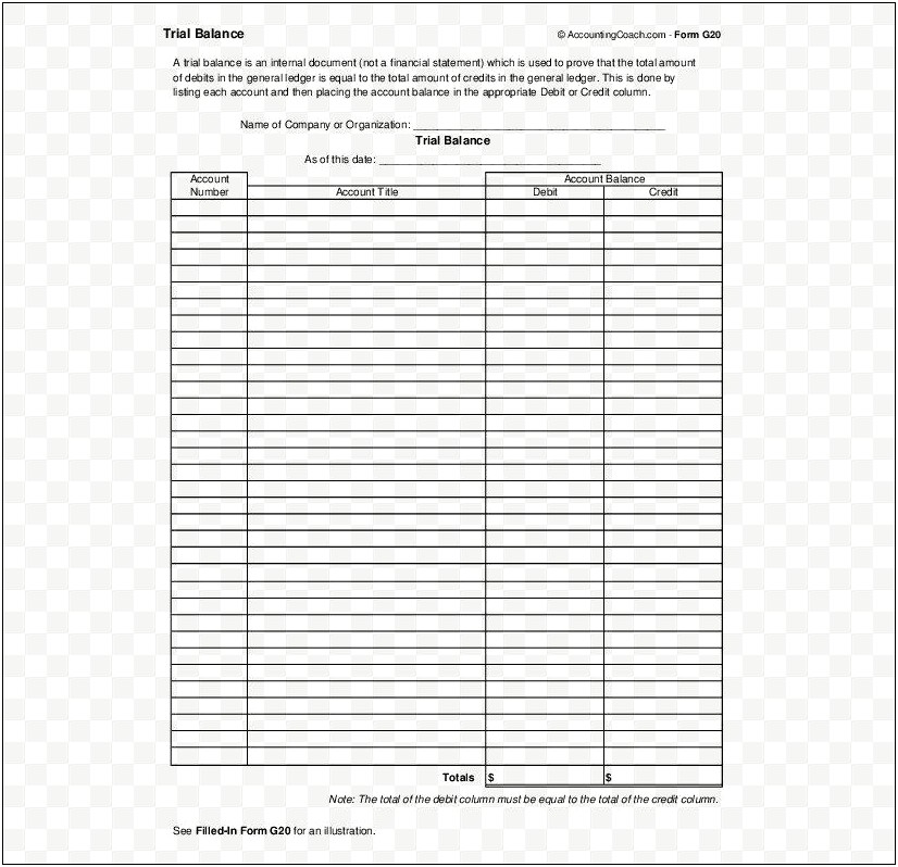 Microsoft Excel Balance Sheet Template Free