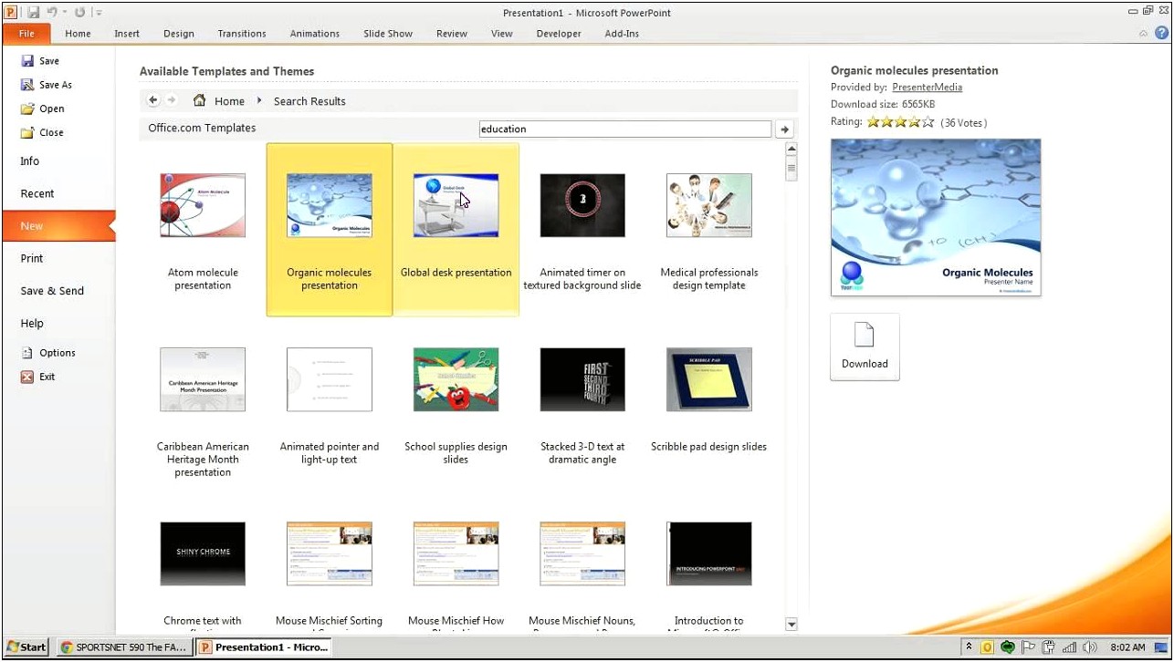 Microsoft Powerpoint 2007 Templates Free Download