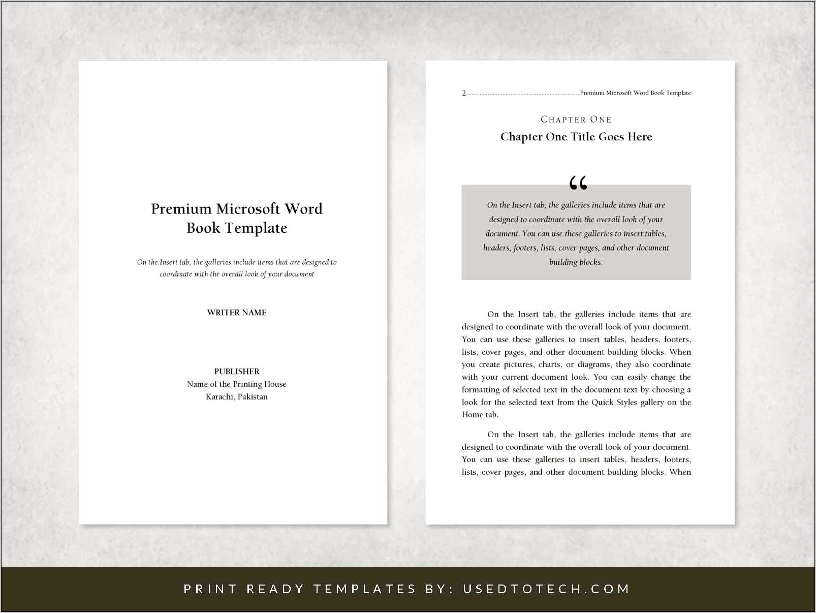 Microsoft Word Title Page Templates Free