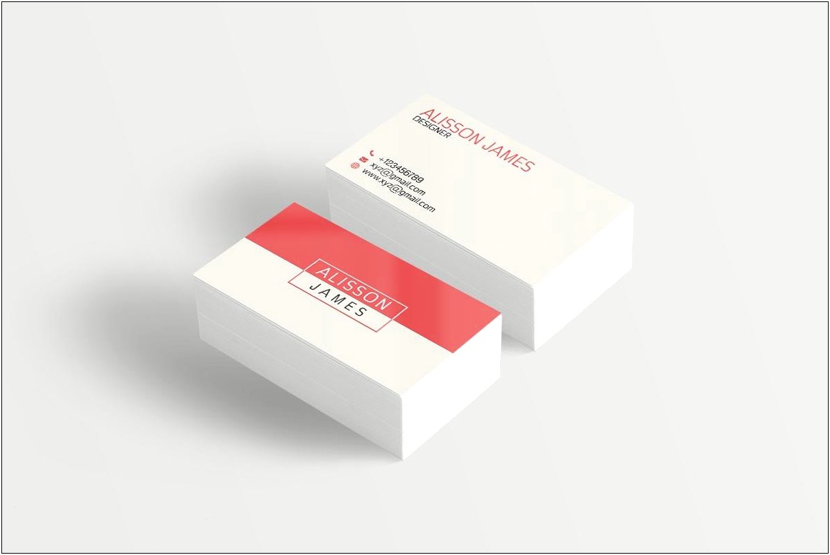 Minimalist Business Card Template Psd Free