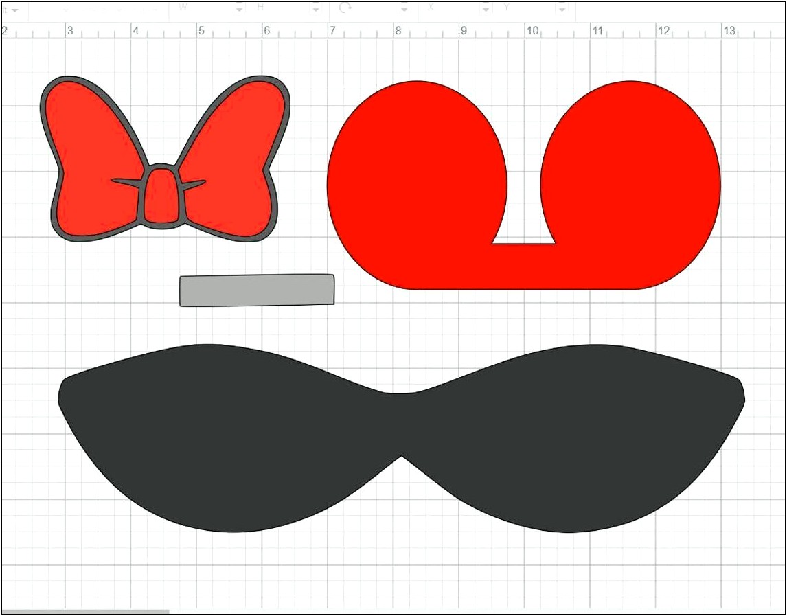 Minnie Mouse Bow Template Free Printable