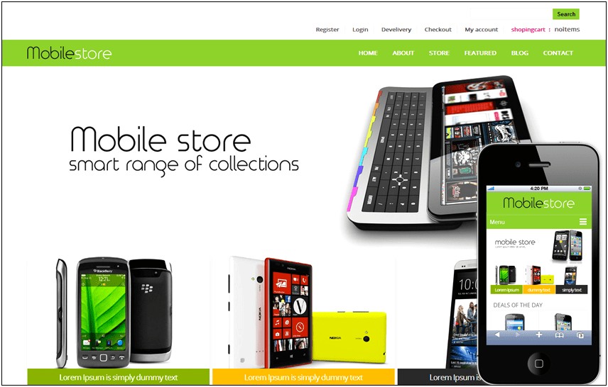 Mobile Shop Html Template Free Download