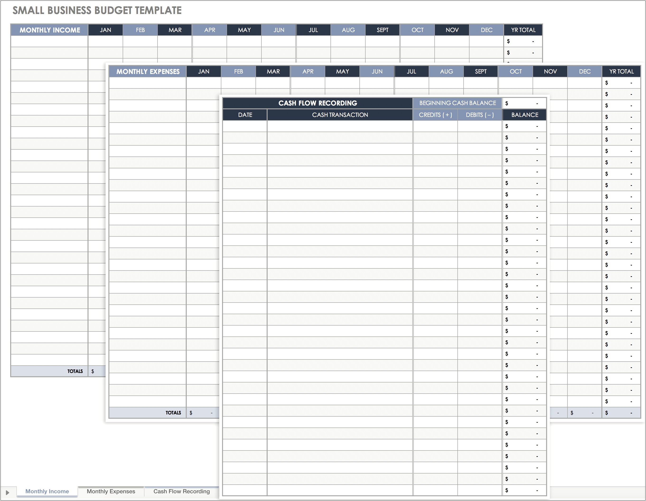 Monthly Budget Template Excel Free Download