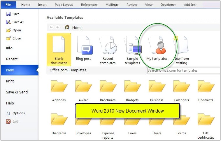 Ms Word 2010 Templates Free Download