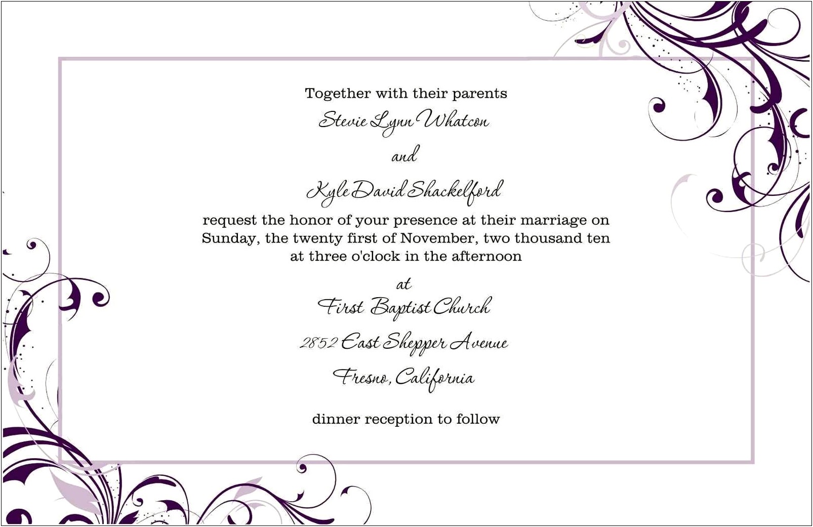 Ms Word Invitation Template Free Download
