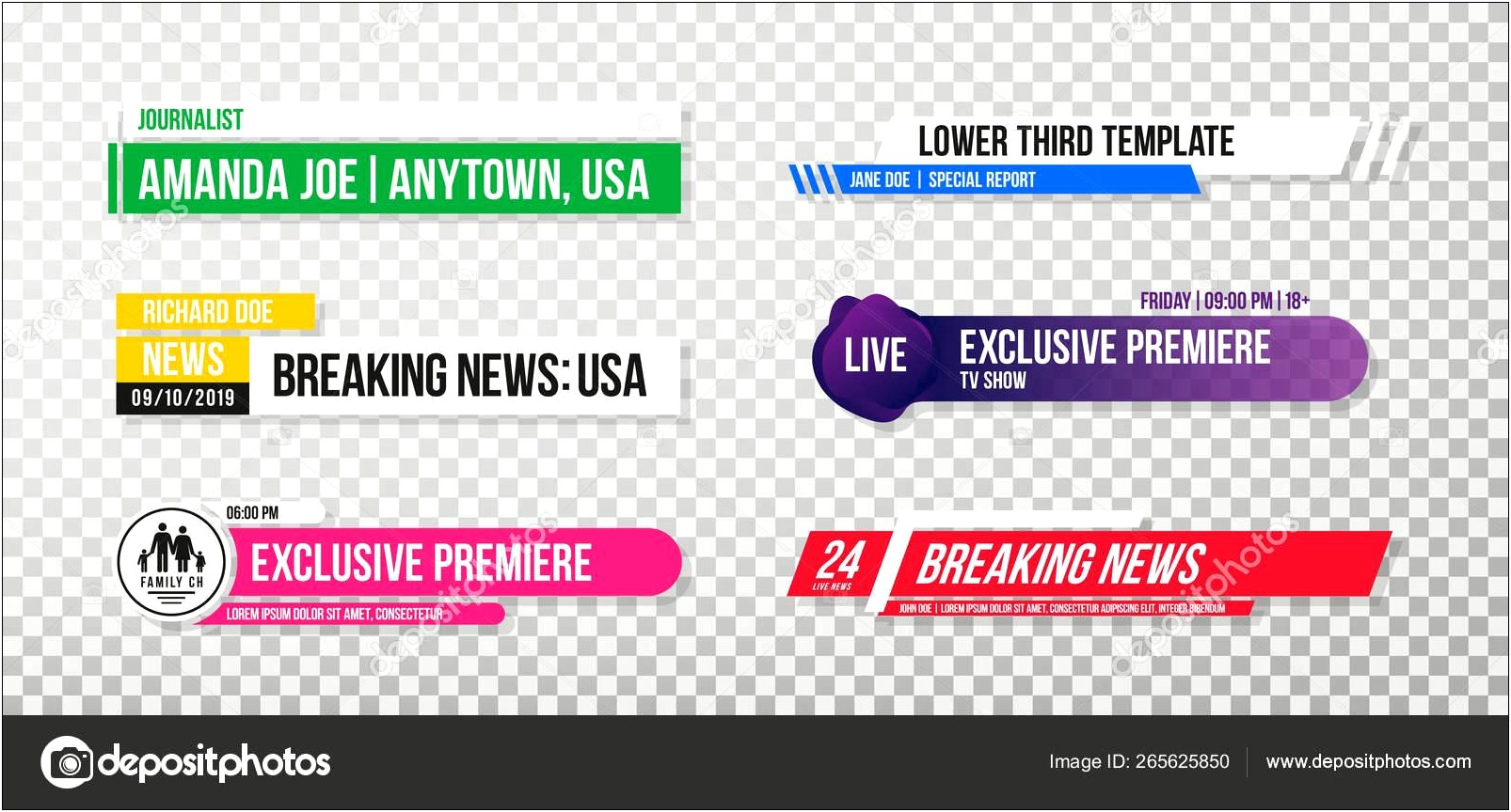 News Lower Third Templates Free Download