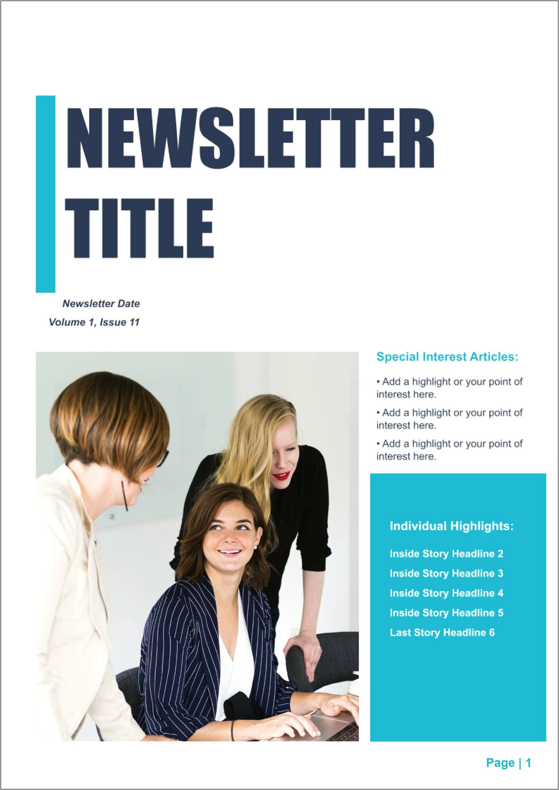Newsletter Templates Free For Microsoft Word