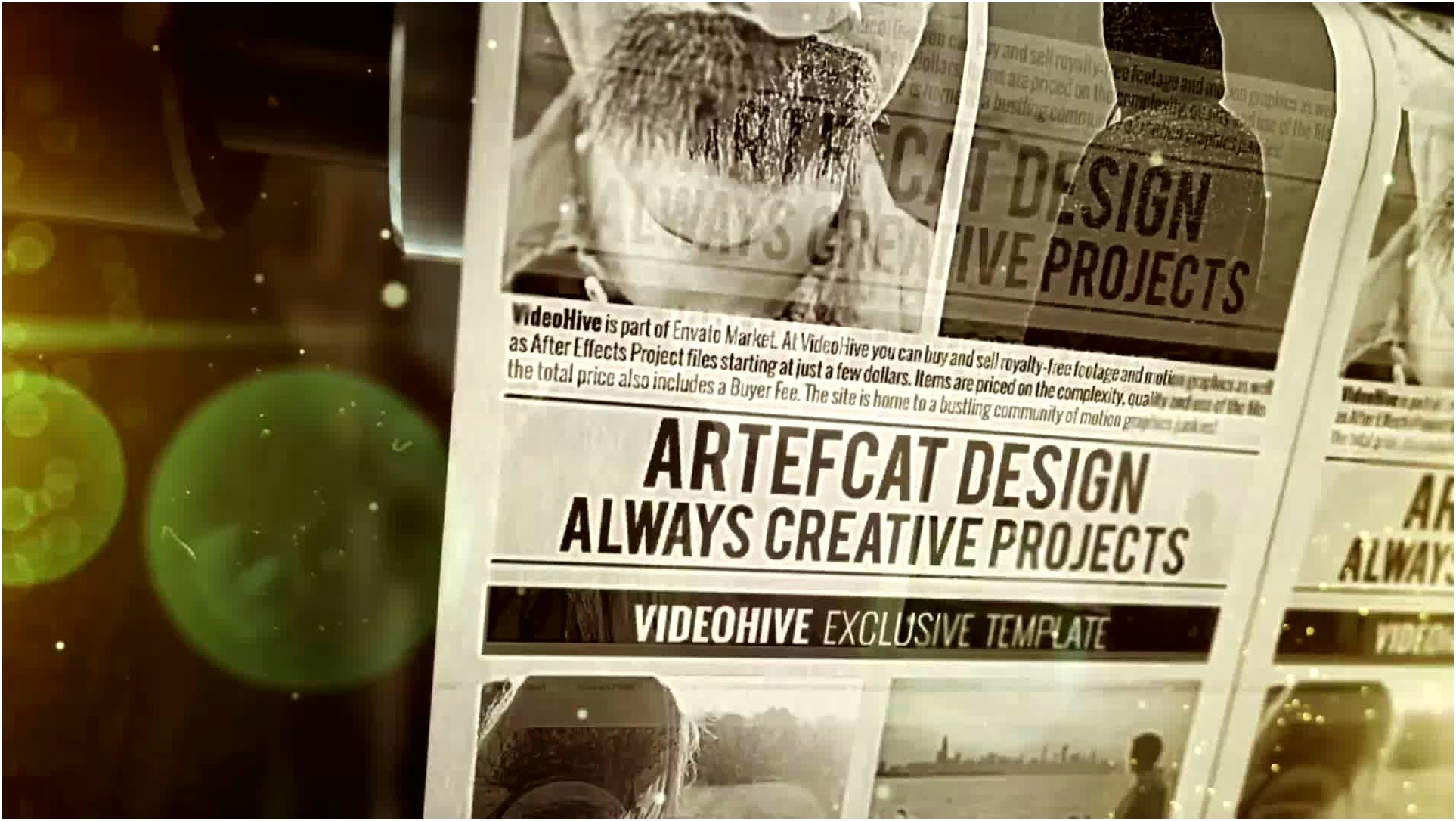 Newspaper Slideshow After Effects Template Free