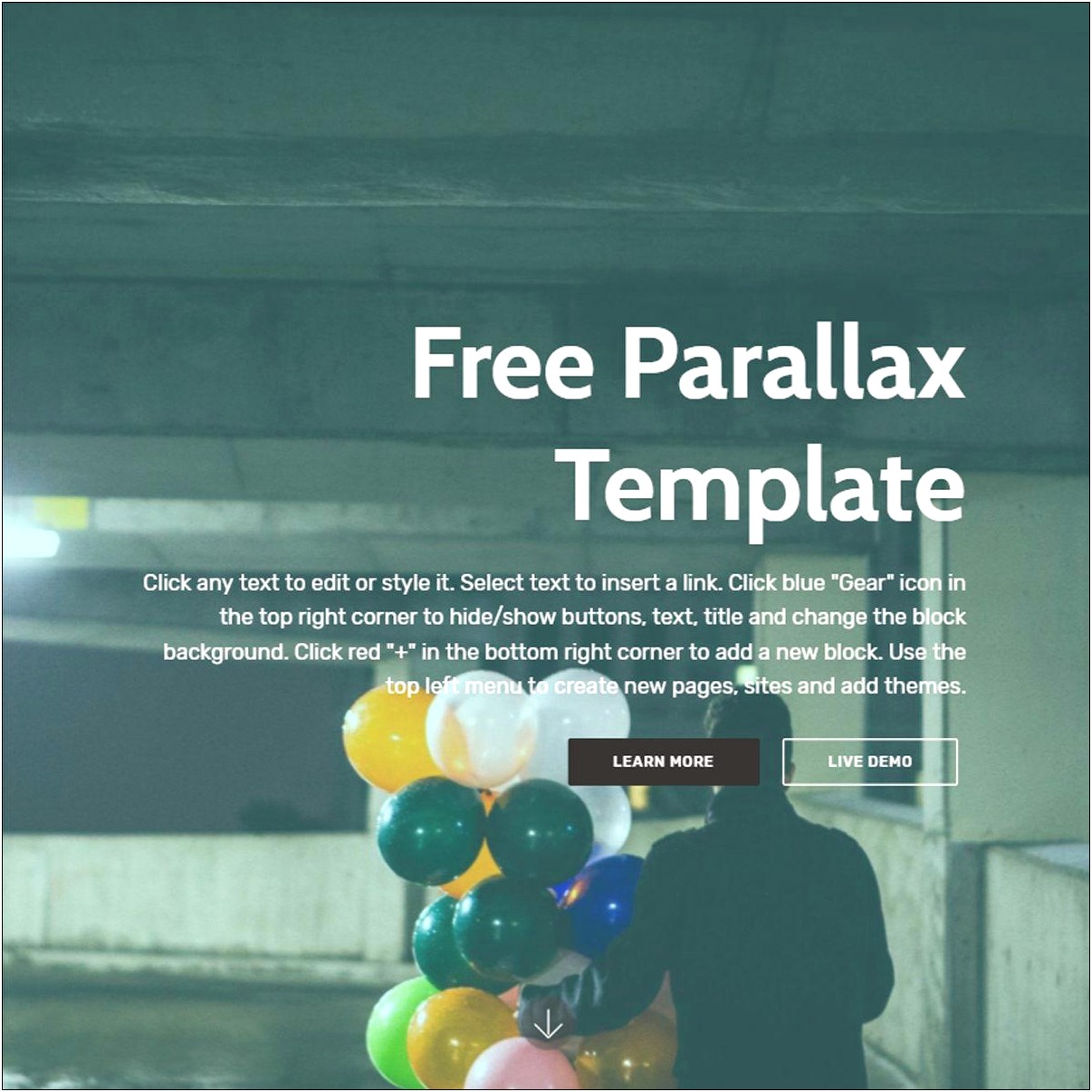 One Page Parallax Bootstrap Template Free