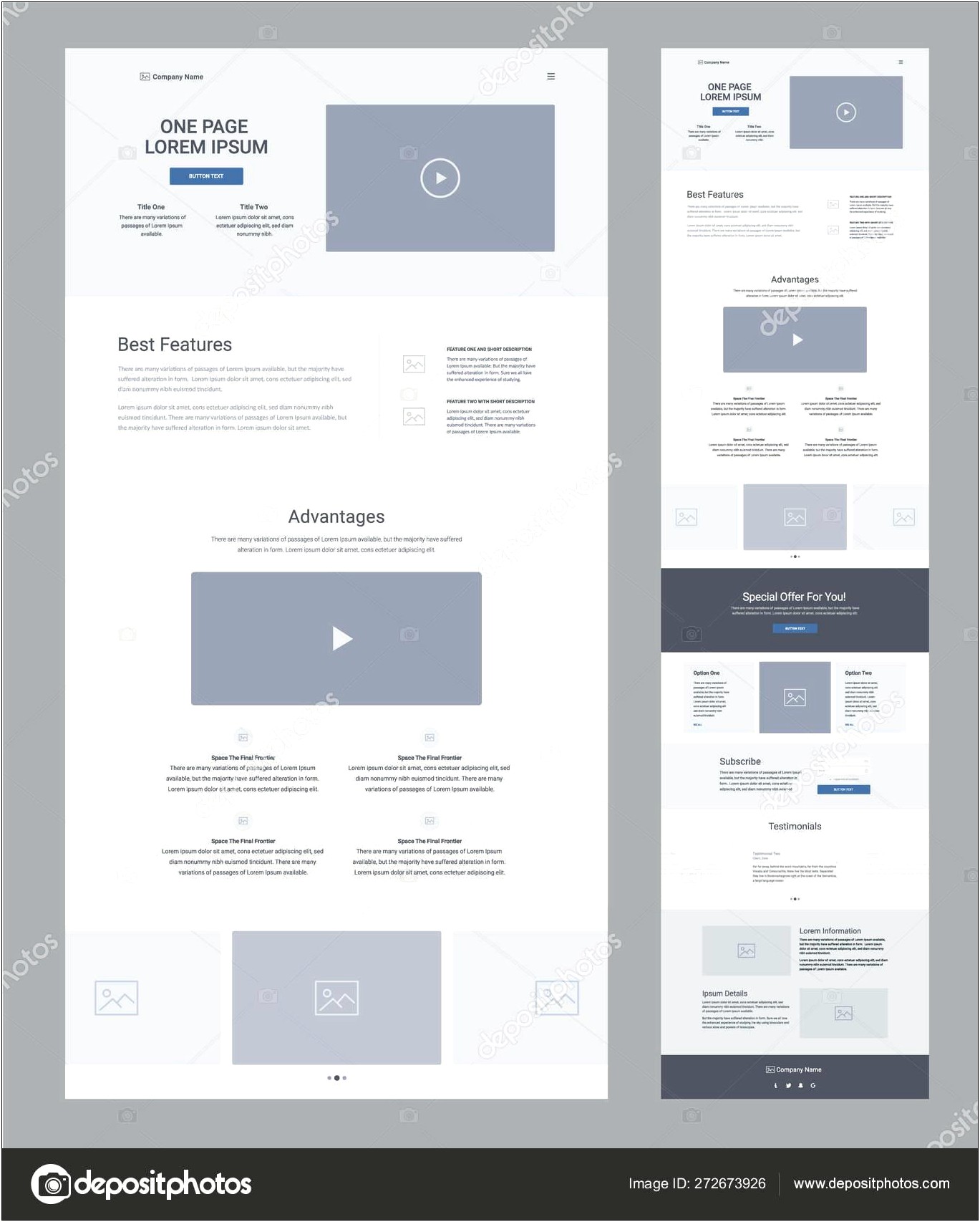 One Page Web Design Template Free