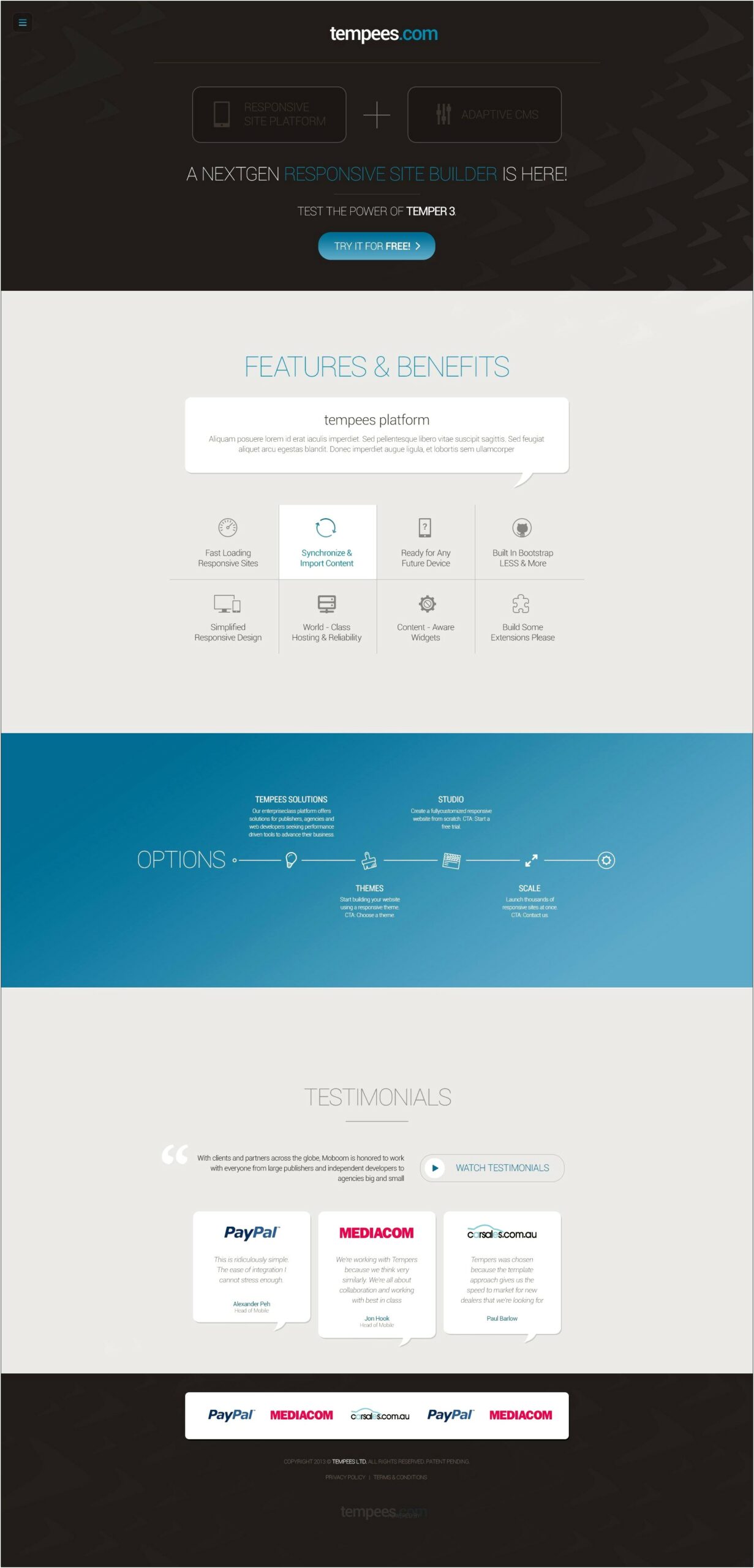 One Page Web Template Free Download