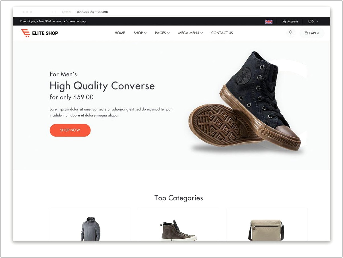 Online Shopping Web Templates Free Download