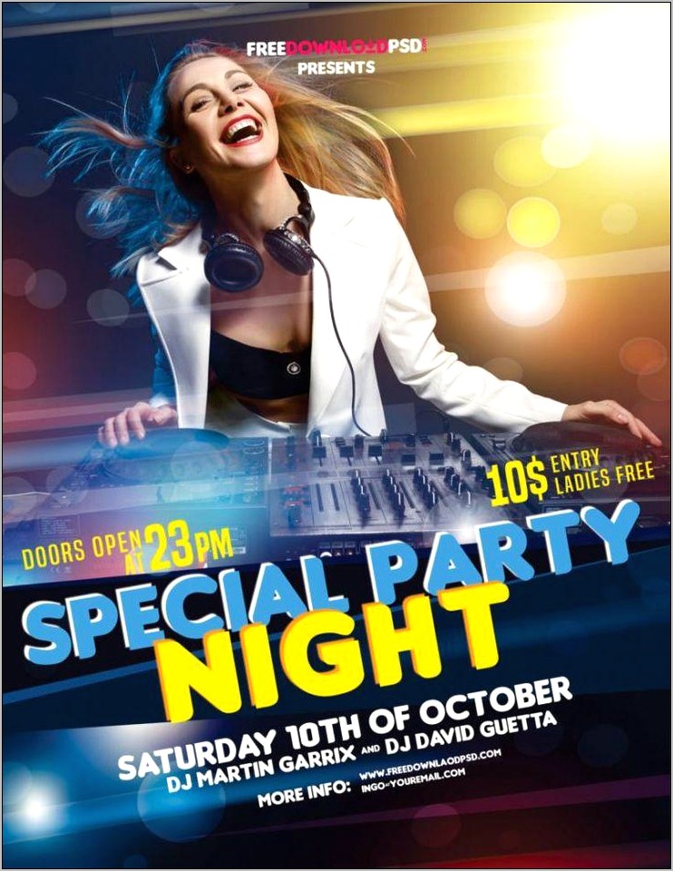 Party Flyer Design Templates Free Download