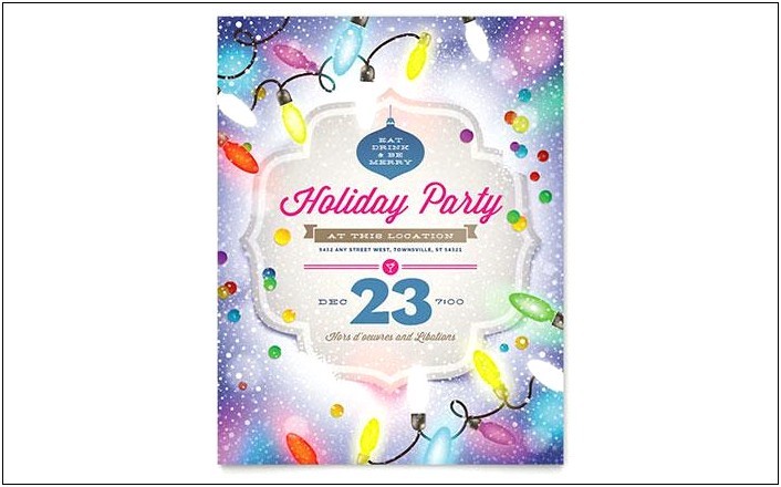 Party Flyer Templates Free Microsoft Word