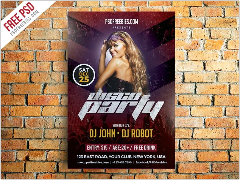 Party Poster Psd Template Free Download