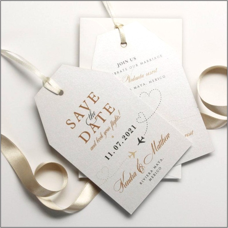 Passport Save The Date Template Free