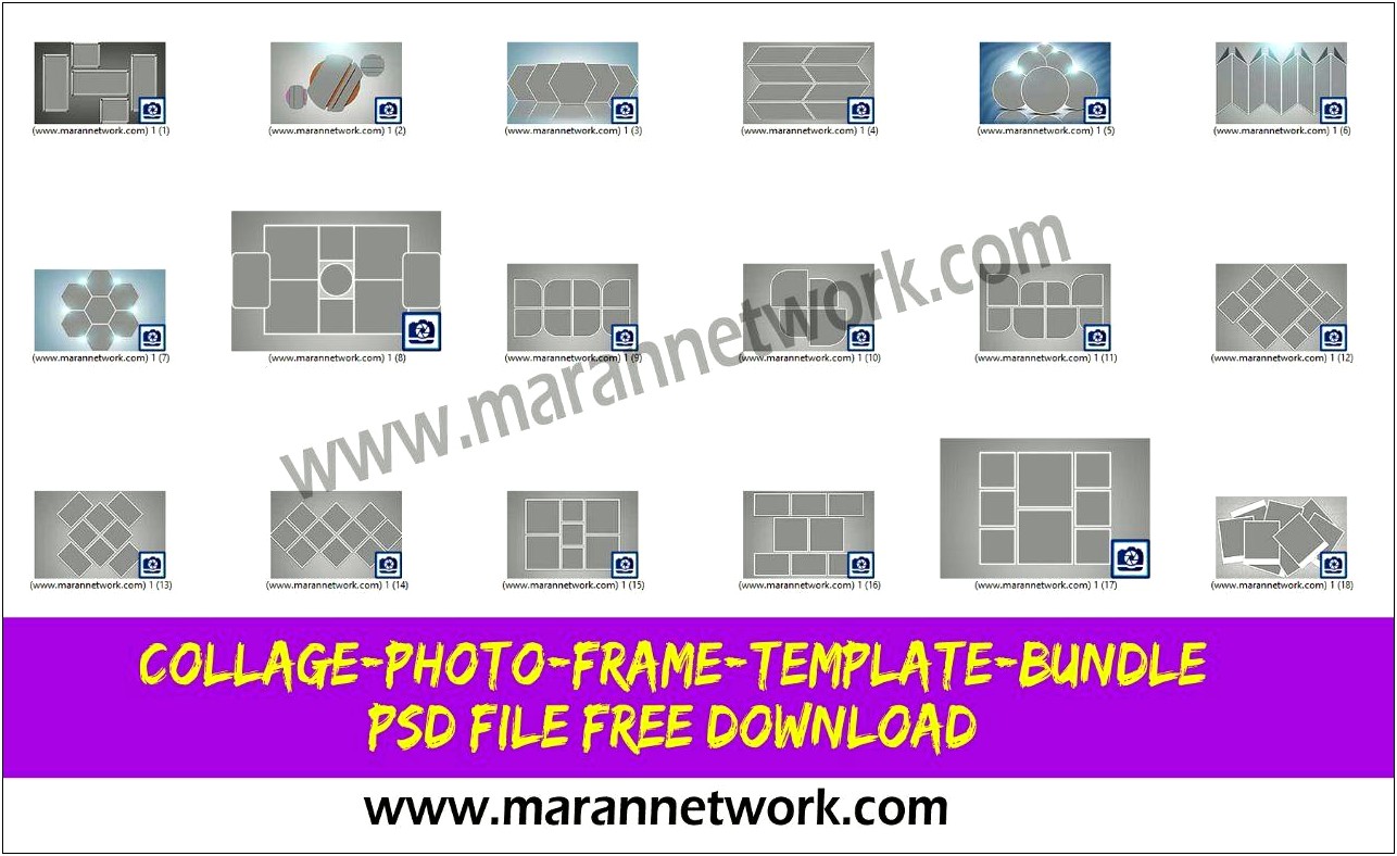 Photo Collage Psd Template Free Download